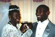 Linda & Phillip on their wedding day